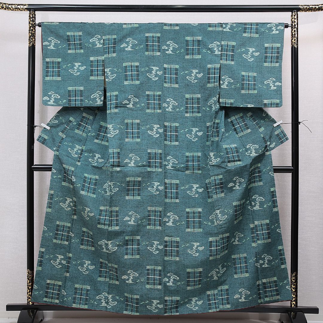 紬 着物ジャケット ネイビー 大島紬 L26-01｜FAR EAST FABRIC