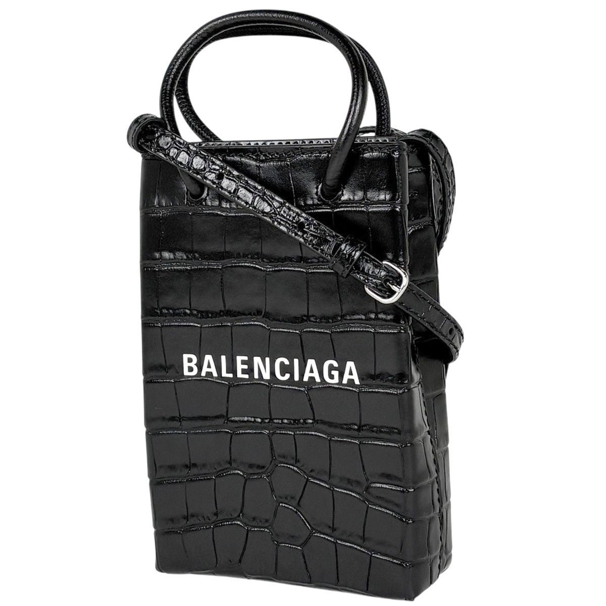 バレンシアガ BALENCIAGA ショッピング フォンホルダーバッグ 