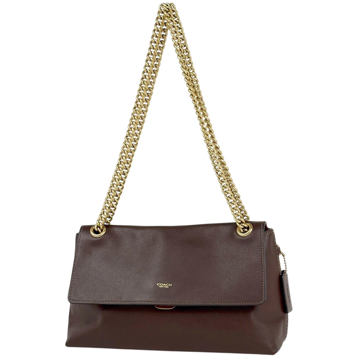 コーチ COACH チェルシー チェーン ショルダーバッグ レザー ダーク 