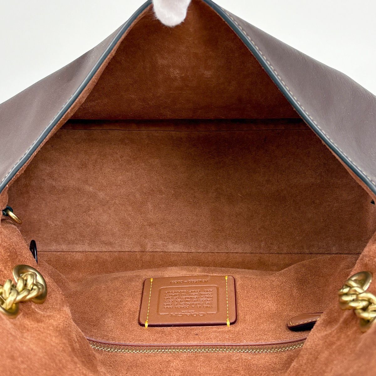コーチ COACH チェルシー チェーン ショルダーバッグ レザー ダーク 