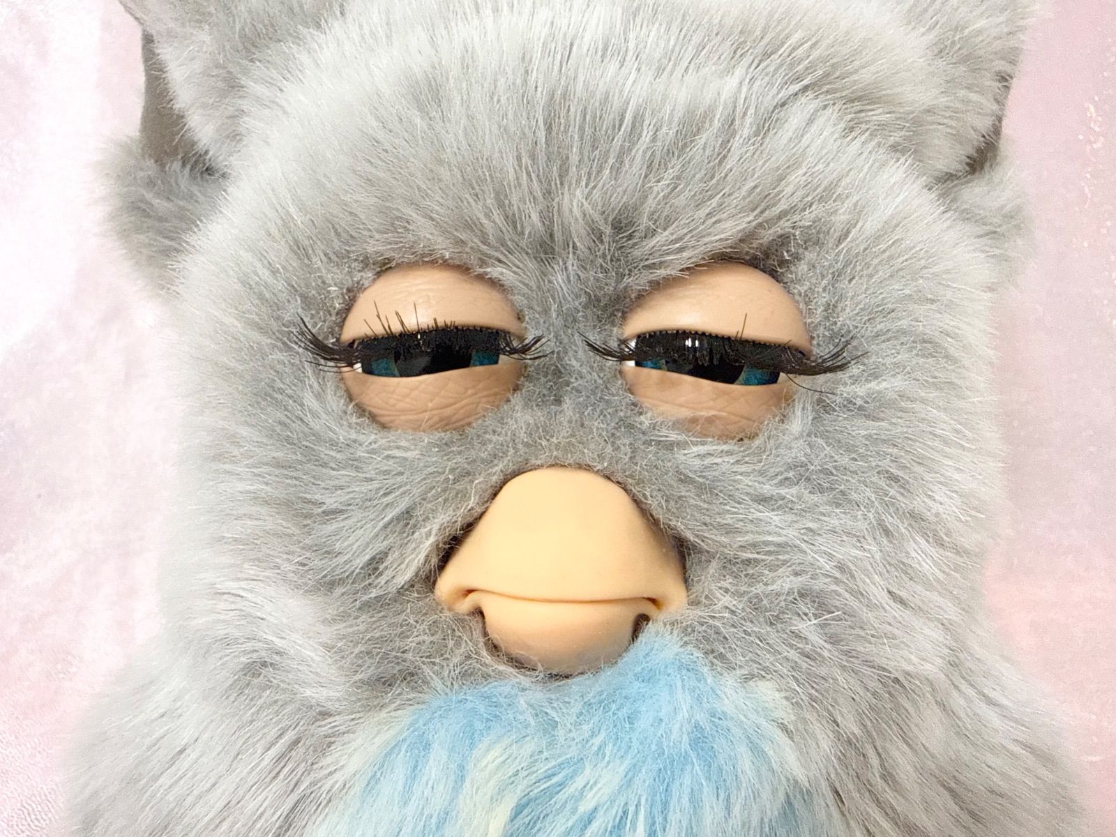 ファービー2 クラウディスカイ　青目　英語版　furby ファービー2 クラウディスカイ グレー×水色×青目① 英語版 動作確認