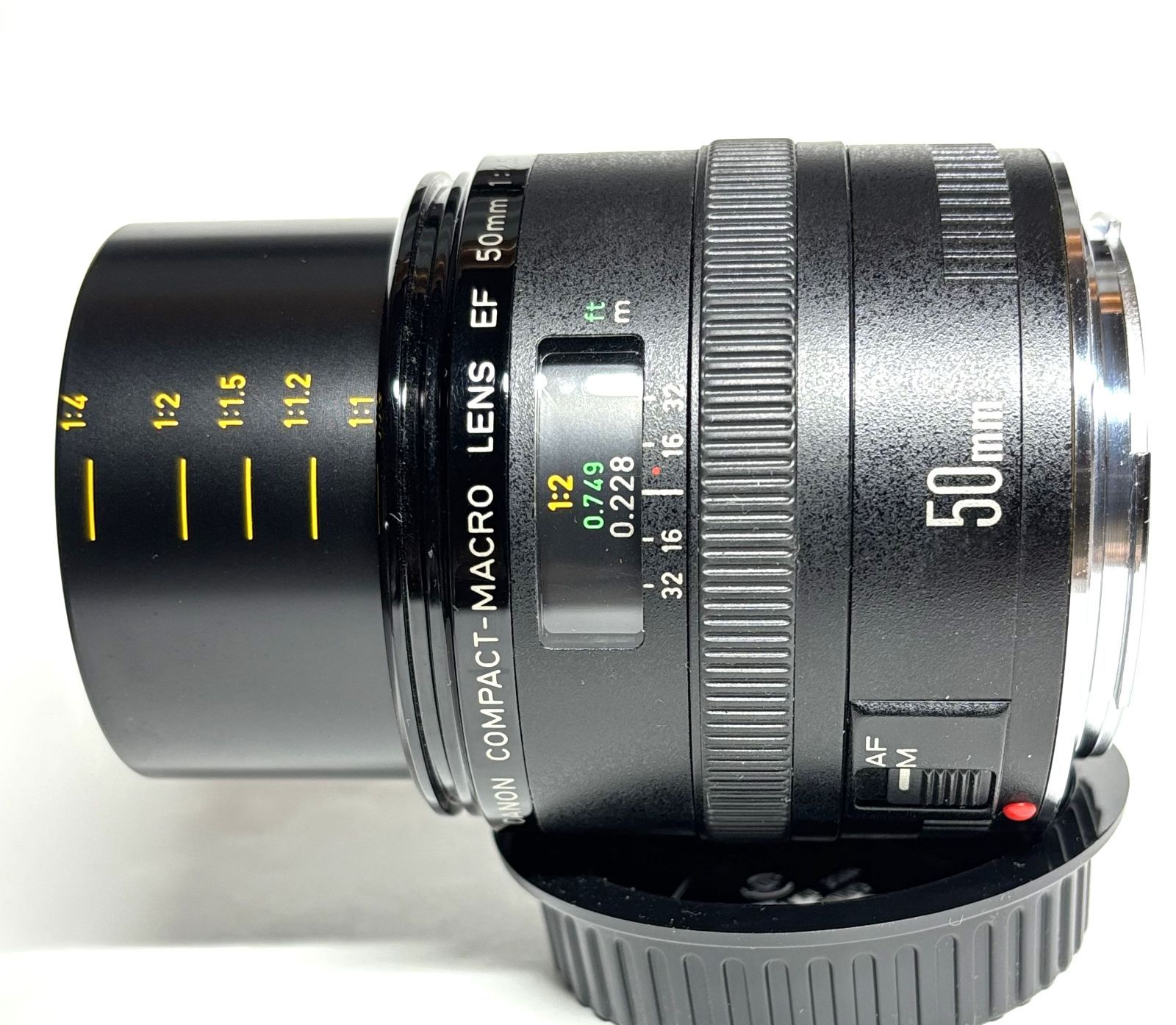 カメラ Canon EF50mm f2.5 macro コンパクトレンズ AF/MF可動美品 EOS1 