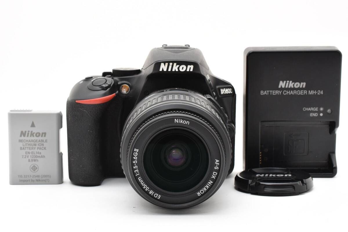 極上美品！Nikon 5600 18-55mmキット　シャッター回数700回未満 ☆美品☆ 《シャッター数 15918回》 Nikon ニコン D5600 AF-S 18-55mm