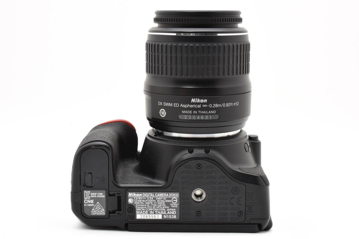 極上美品！Nikon 5600 18-55mmキット　シャッター回数700回未満 Amazon.com : Nikon D5600 DX-format Digital SLR w/ AF-P DX NIKKOR