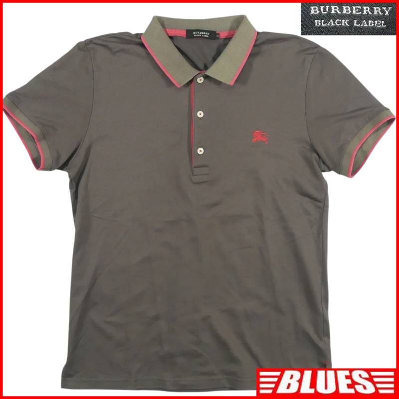 BURBERRY BLACK LABEL バーバリーブラックレーベル ポロシャツ M 半袖