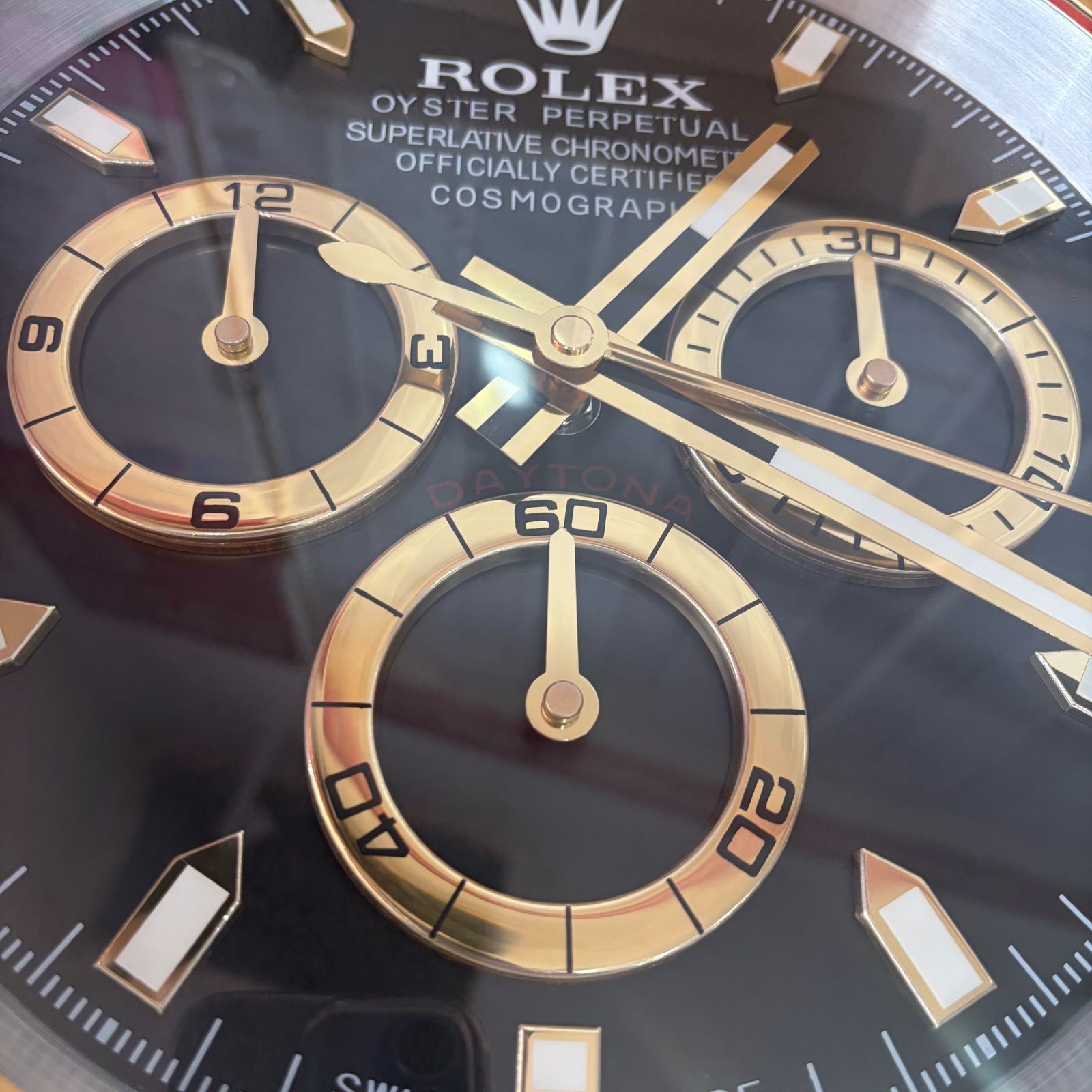 リプロダクト品　新品未使用 希少品 rolex掛け時計 希少】ROLEX 掛け時計 新品未使用 送料無料 - メルカリ