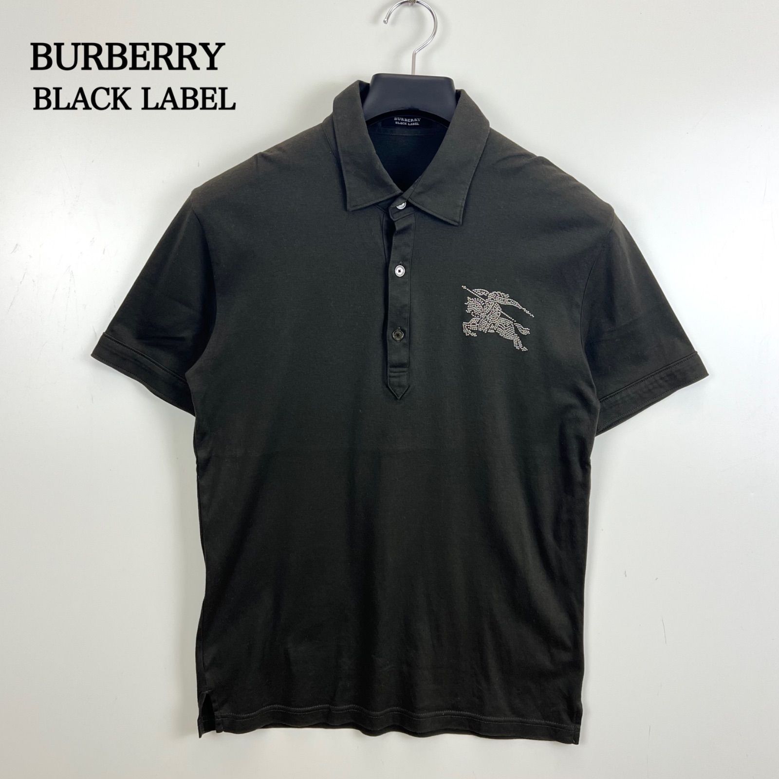 定価4万 00s BURBERRY ブラック ポロシャツ swag drip バーバリー ポロシャツ uk drip swag flexwitme - メルカリ