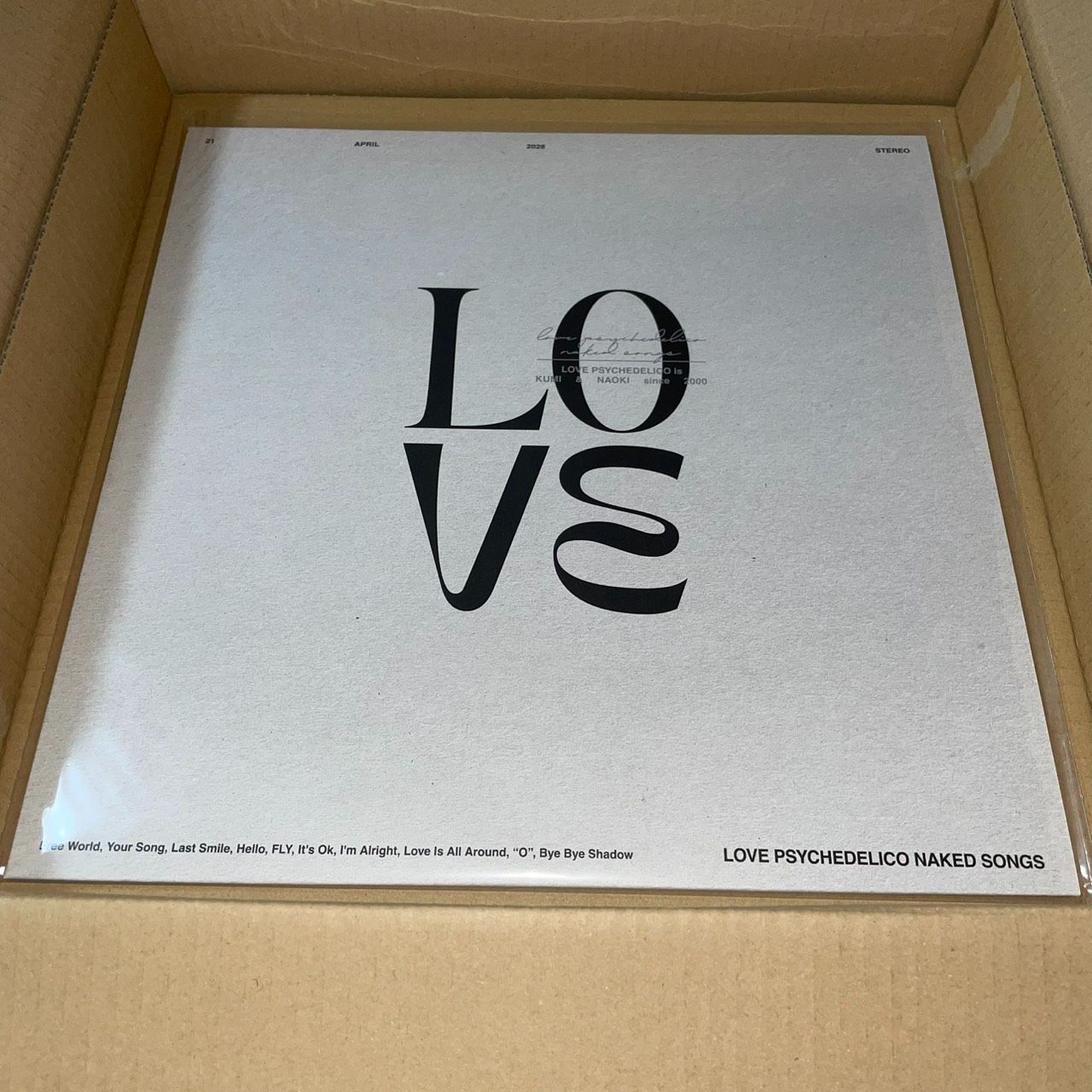 LOSALIOS アナログ盤 LP 非売品 LOVE PSYCHEDELICO NAKED SONGS＜完全生産限定アナログ盤＞ LPレコード