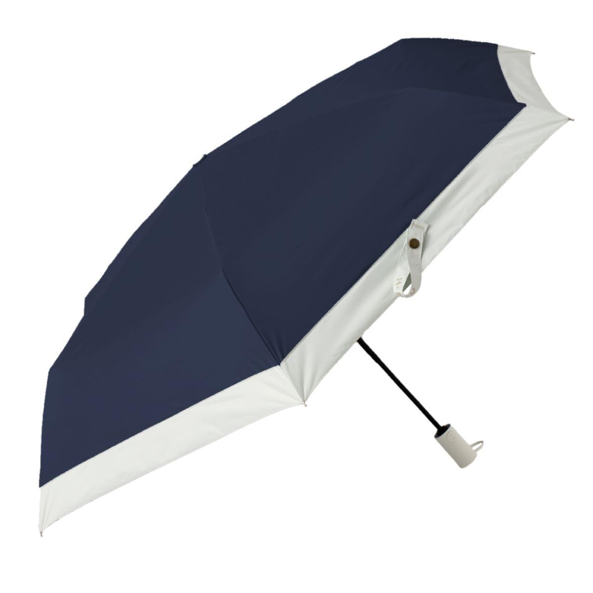 H・A・U バイカラー 自動開閉傘 晴雨兼用 UPF50+ UVカット率99% 10002950 ネイビー