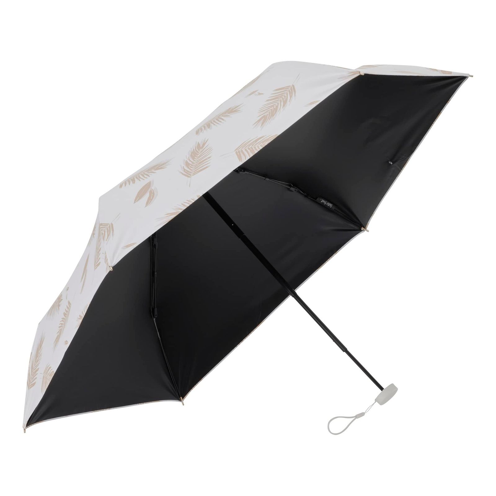 Waterfront 折りたたみ傘 日傘兼用雨傘 umbulatio ネオミニUVブロック ボタニカルサンセットオレンジ 51cm 新感覚「ネオなミニサイズ」 UVカット 99.9% レディース S351-0816OG1-B1