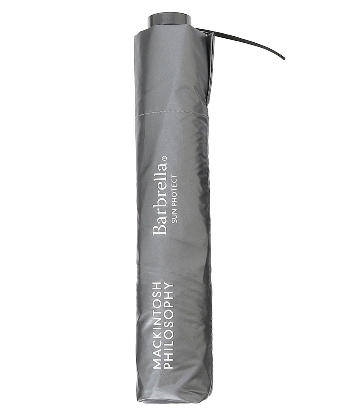 MACKINTOSH PHILOSOPHY(マッキントッシュ フィロソフィ) 日傘 バーブレラ サンプロテクト 折りたたみ傘 軽量 遮熱 遮光 UVカット100% 晴雨兼用 直径96cm 親骨55cm 無地 11055 ディープシルバー