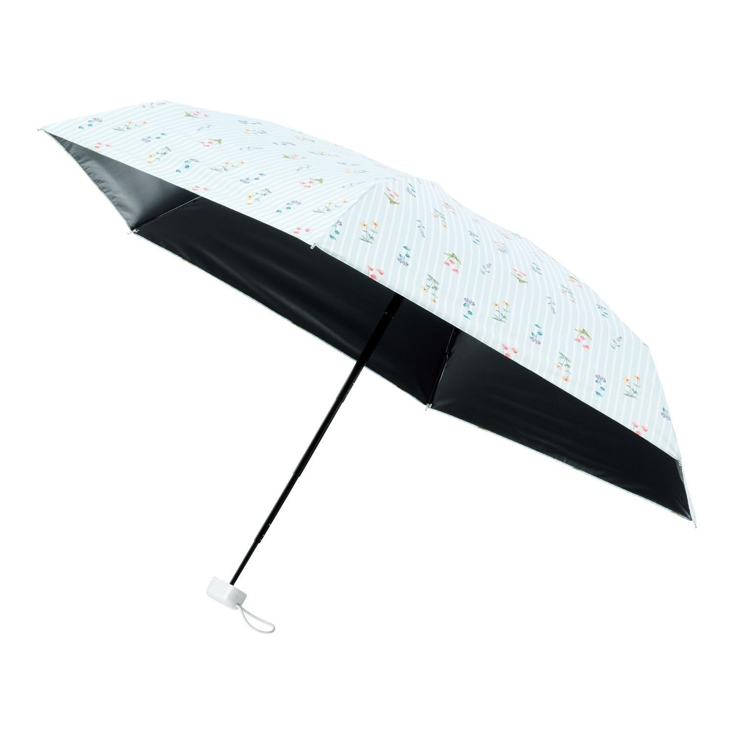 ムーンバット 【エスタ】 日傘 折りたたみ傘 レディース 晴雨兼用 遮光 遮熱 UV 5フラット ペールブルーム 31-230-30255-22 グリーン 4,483円