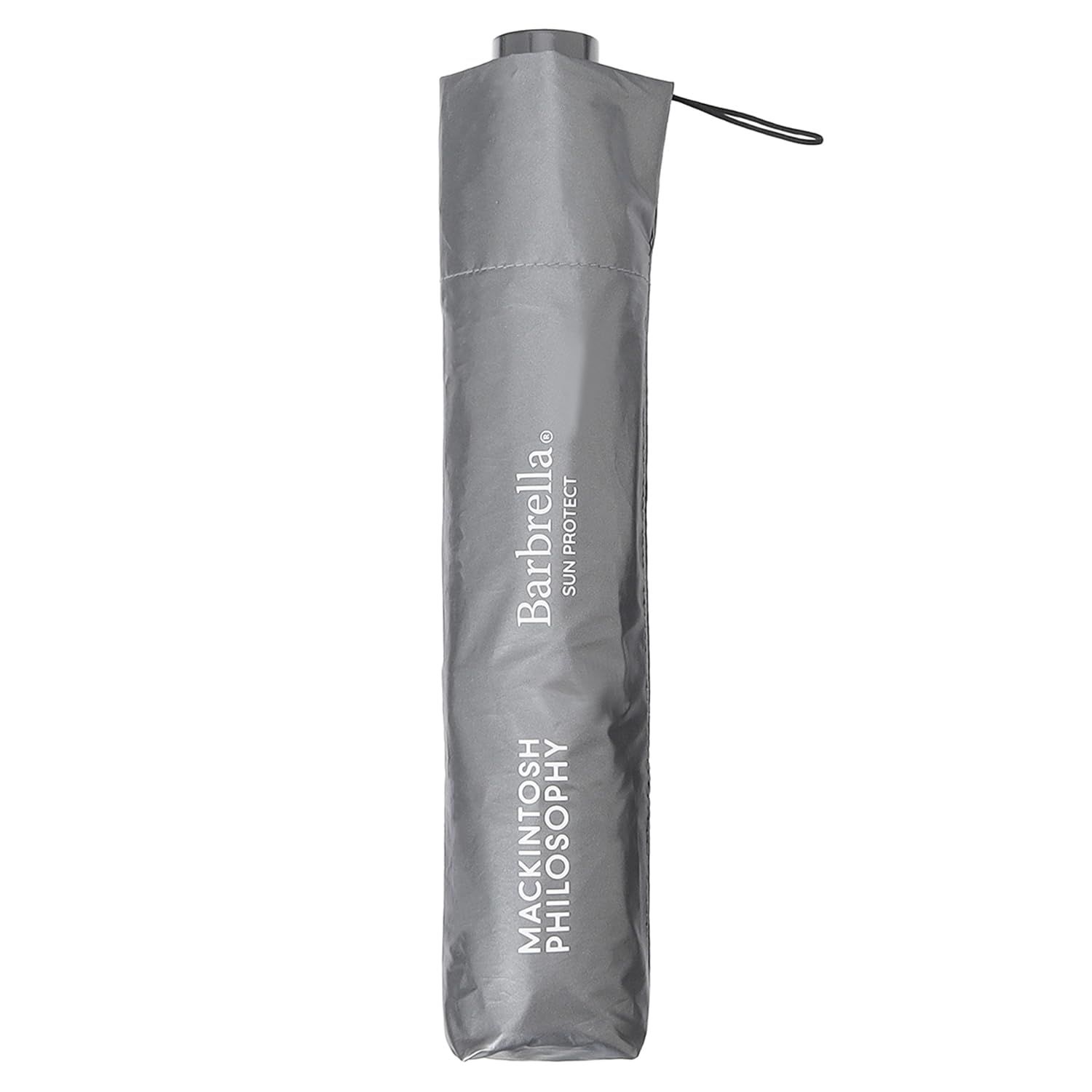 MACKINTOSH PHILOSOPHY(マッキントッシュ フィロソフィ) 日傘 バーブレラ サンプロテクト 折りたたみ傘 軽量 遮熱 遮光 UVカット100% 晴雨兼用 直径102cm 親骨60cm 無地 11059 ディープシルバー