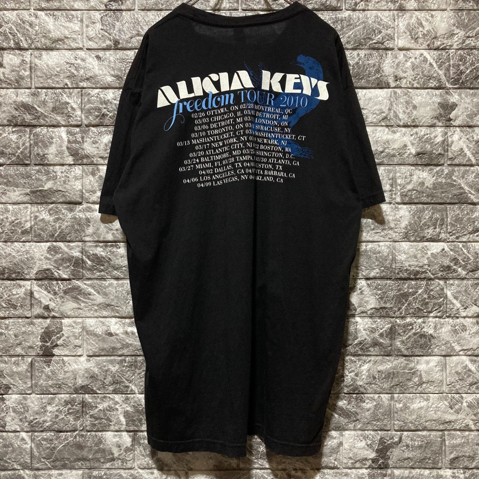 ALICIA KEYS Tシャツ XL アリシアキーズ アリシア 2010 - メルカリ