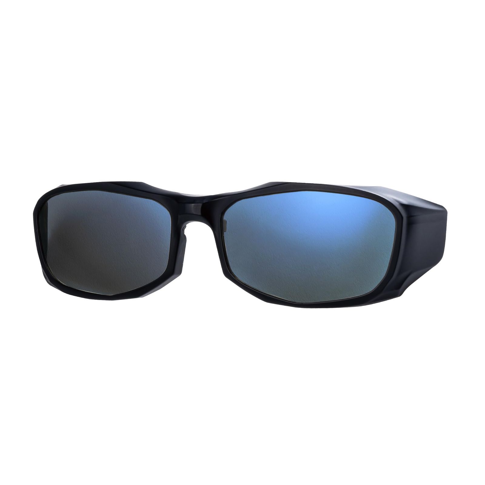 Zeque(ゼクー) 偏光サングラス Baron(バロン) 前掛けジャケット F-1712 マットブラック TRUEVIEW FOCUS/BLUE MIRROR