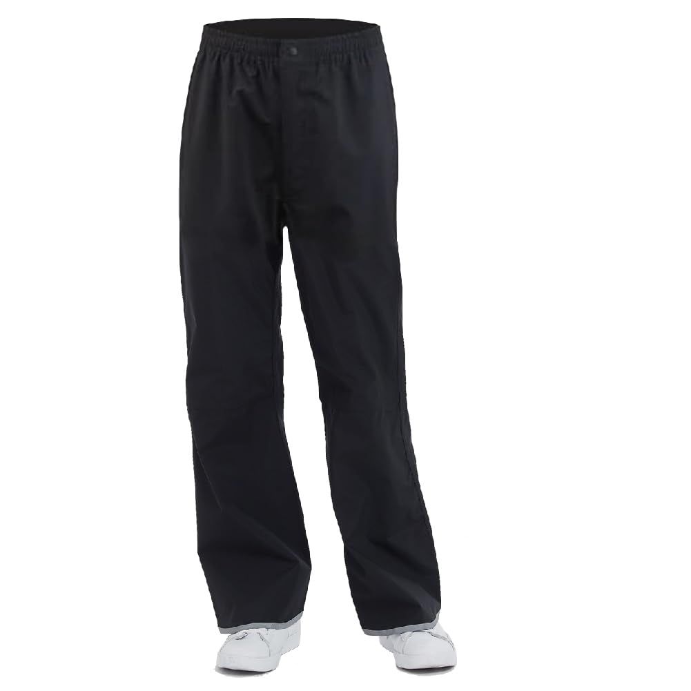[TopKylin] レインパンツ メンズ 雨カッパ 防水 透湿 レインズボン ストレッチ 防水ポケット 作業着 登山 釣り アウトドア 軽量 （ブラック） (JP, アルファベット, 3XL, ブラック)