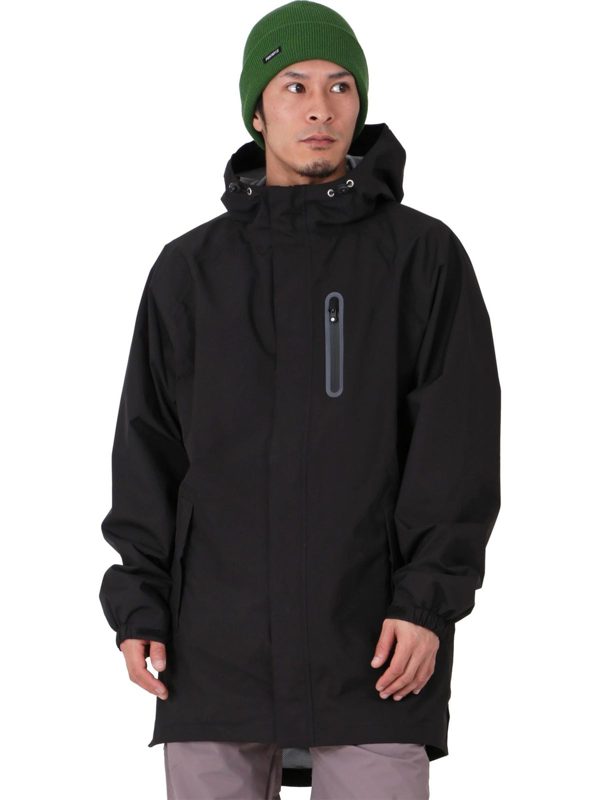 namelessage(ネームレスエイジ) レインウェア ジャケット ロング丈 メンズ レディース 全12色 XS-4L NAMJ-6000 ブラック L レインスーツ レインジャケット