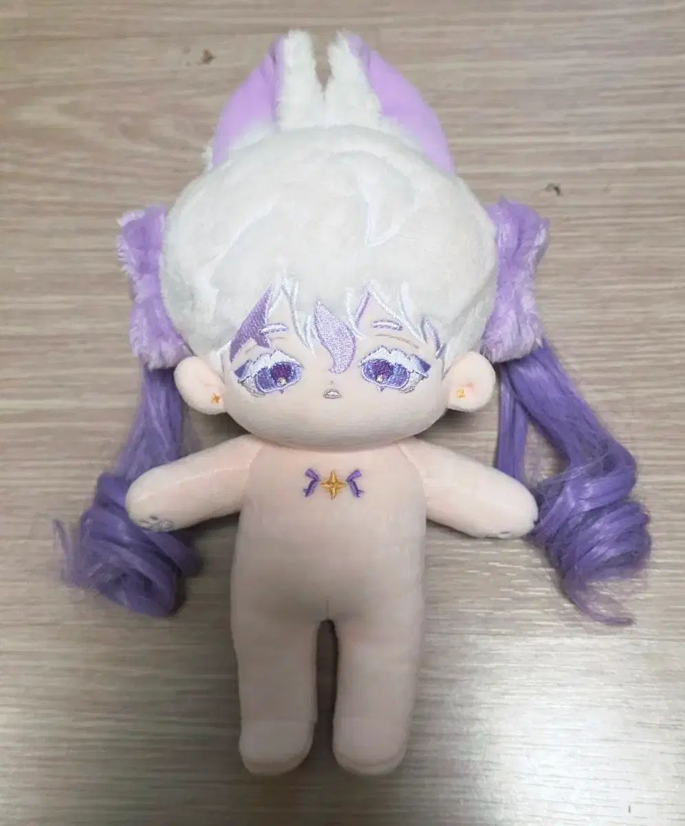 H*o様 自作ぬい 紫ぽわうさちゃん 無属性ぬいぐるみ 無属性 宇宙うさぎ 20cm ぬい ぬいぐるみ - メルカリ