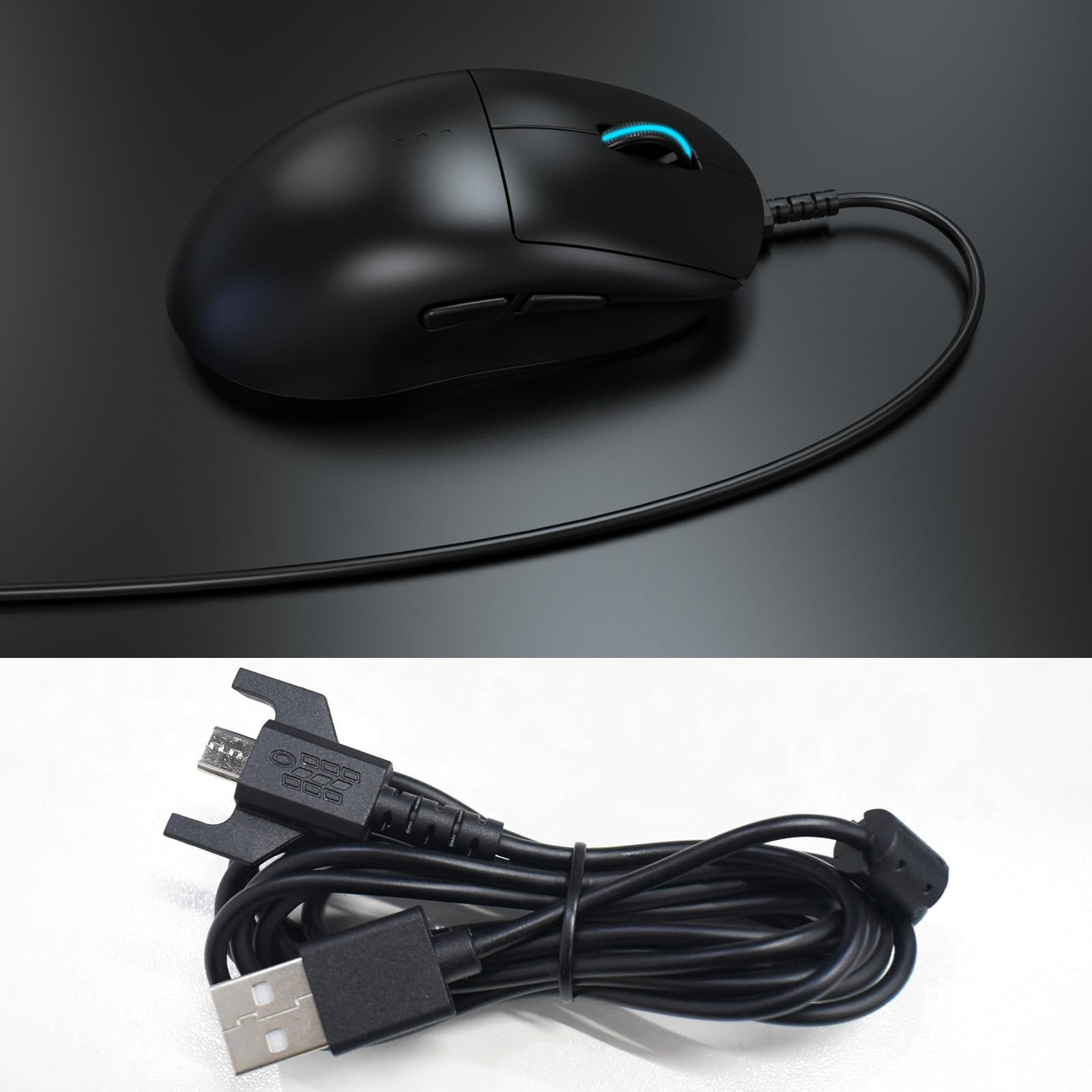 Sqrmueki Gシリーズ ゲーミングマウス対応 Micro USB 充電ケーブル 6ft 