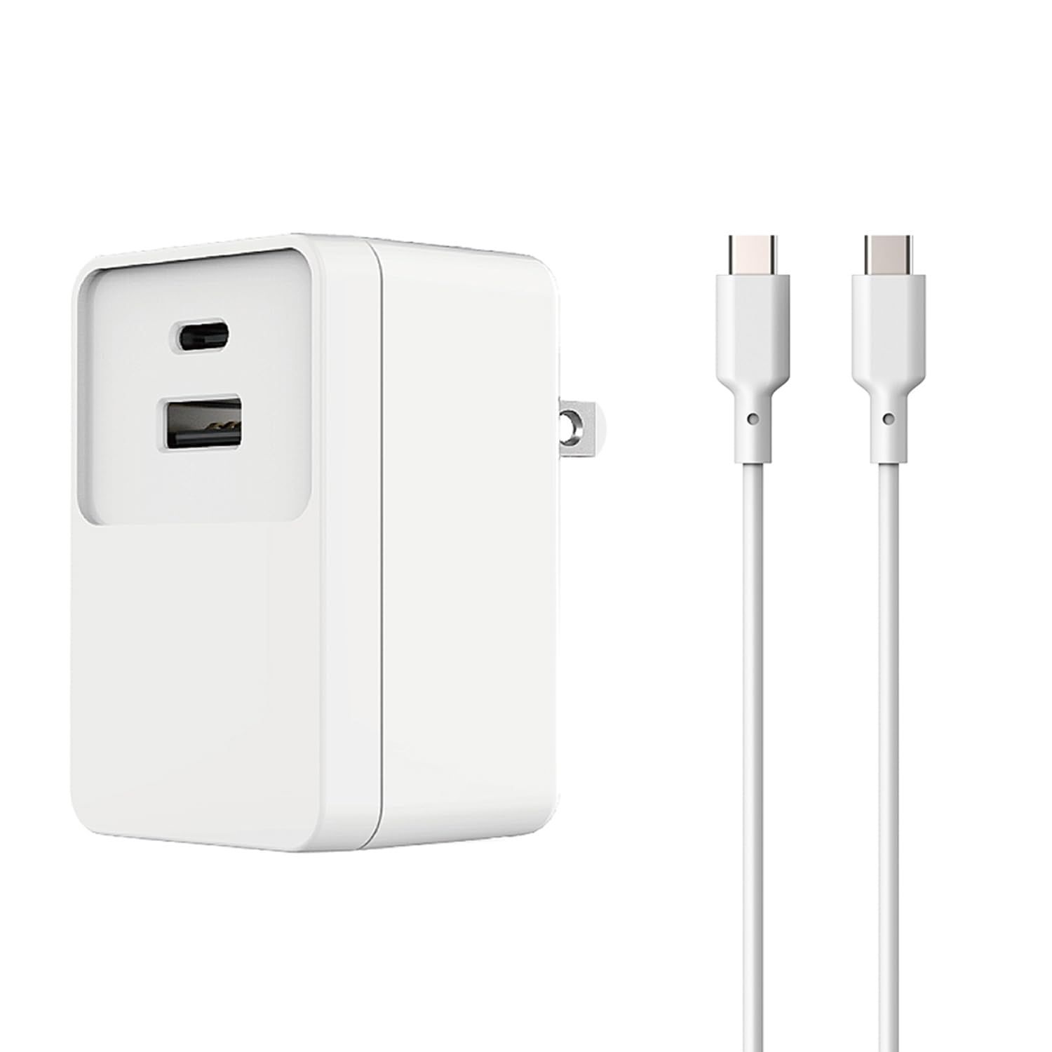 ドコモ純正 2ポートACアダプタ01M 1.0m TypeC to C ケーブル 同梱 急速充電 iPhone16対応 Android対応 Switch対応