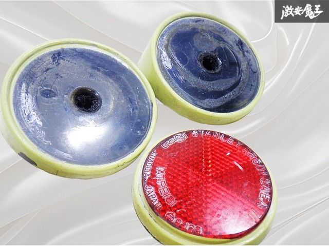 三菱　ジープ　リフレクター　反射板 希少/当時物!!】 三菱 純正 J54 ジープ 三菱ジープ リフレクター