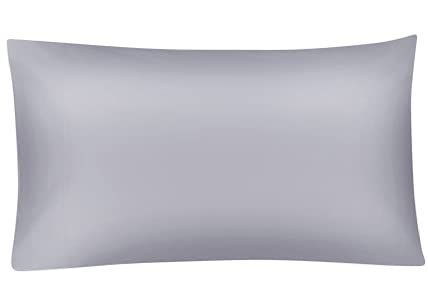 R.T. Home - エジプト高級超長綿ホテル品質 枕カバー 43×63CM(枕カバー 43 63)ファスナー タイプ 500スレッドカウント サテン織り 防ダニ シルバー グレー マクラカバー 43×63CM 4,496円