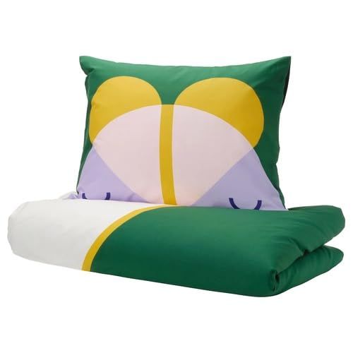 IKEA イケア 掛け布団カバー＆枕カバー マルチカラー シングル 150x200/50x60cm m90601832 GREJSIMOJS グレイシモイス