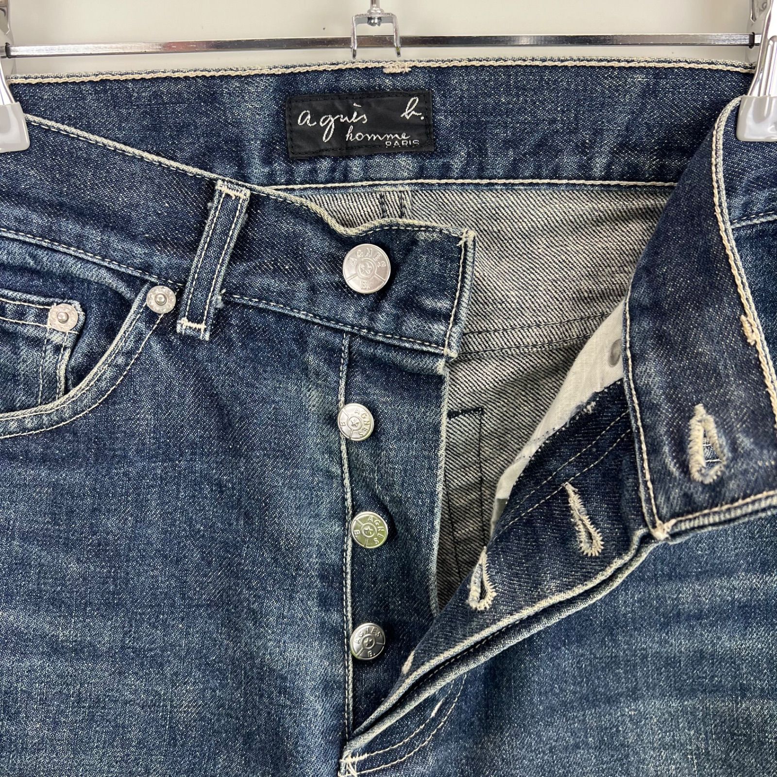 agnes b. homme 90s france archive straight denim pants 36 S