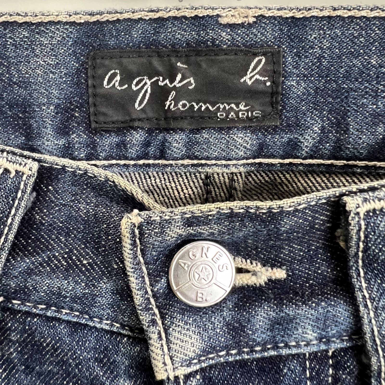 agnes b. homme 90s france archive straight denim pants 36 S