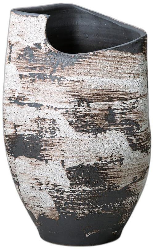 刷毛目変形（大）傘立 [ 32 x 33 x 55cm ] | 傘立 陶器 セトモノホンポ(Setomonohonpo)