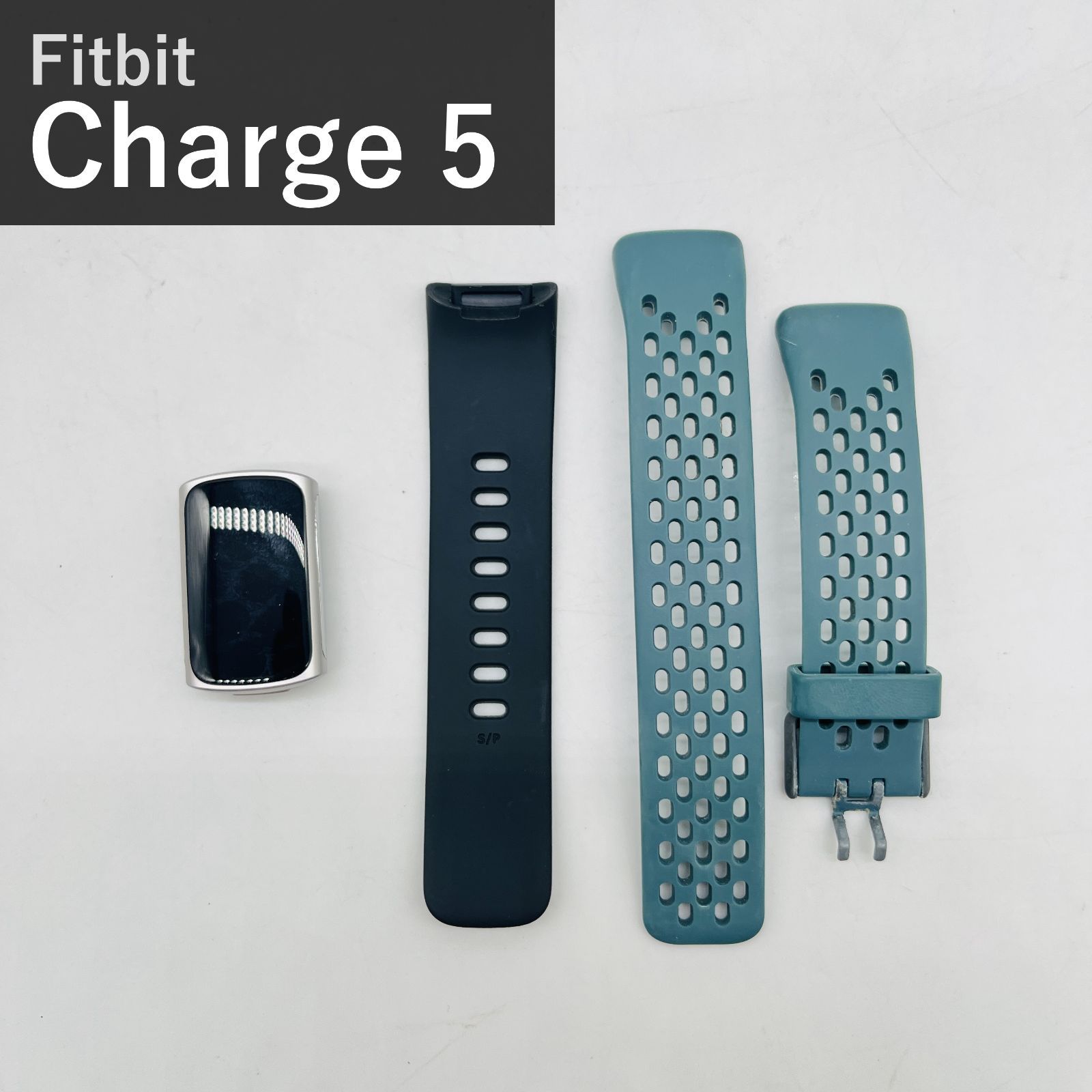 Fitbit Charge 5 本体のみ スチールブルー プラチナ FB421 スマートウォッチ 活動量計 心拍計 睡眠 GPS Suica対応 フィットビット チャージ5 ジャンク扱い