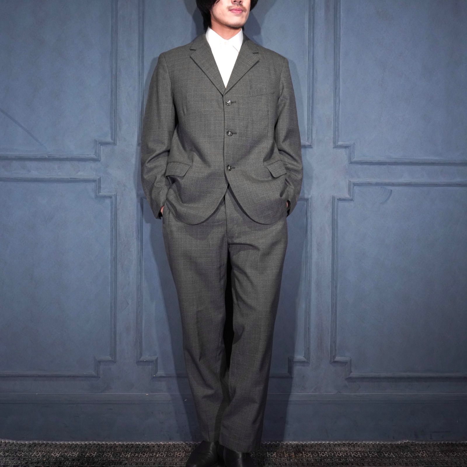 EU VINTAGE KRAS BRNO SALT&PEPPER DESIGN SET UP SUIT/ヨーロッパ古着