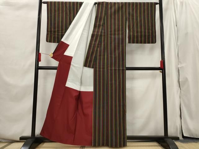 平和屋着物■上質な紬　間道　正絹　逸品　AABI6369st 平和屋着物□上質な紬 間道 正絹 逸品 AABI6369st - メルカリ