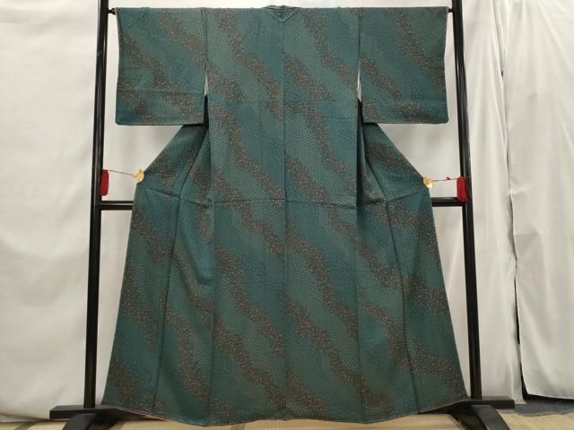 平和屋着物■上質な小紋　道長花文　成り物　正絹　逸品　未使用　AABI6372st 平和屋着物□上質な小紋 道長花文 成り物 正絹 逸品 未使用 AABI6372st