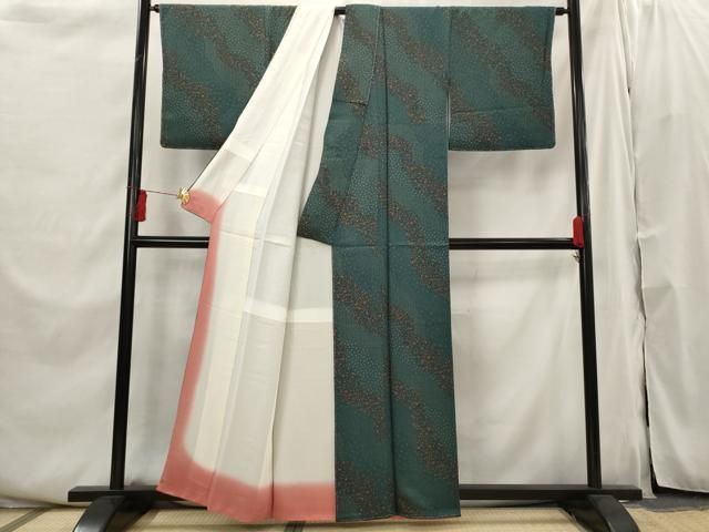 平和屋着物■上質な小紋　道長花文　成り物　正絹　逸品　未使用　AABI6372st 平和屋着物□上質な小紋 道長花文 成り物 正絹 逸品 未使用 AABI6372st