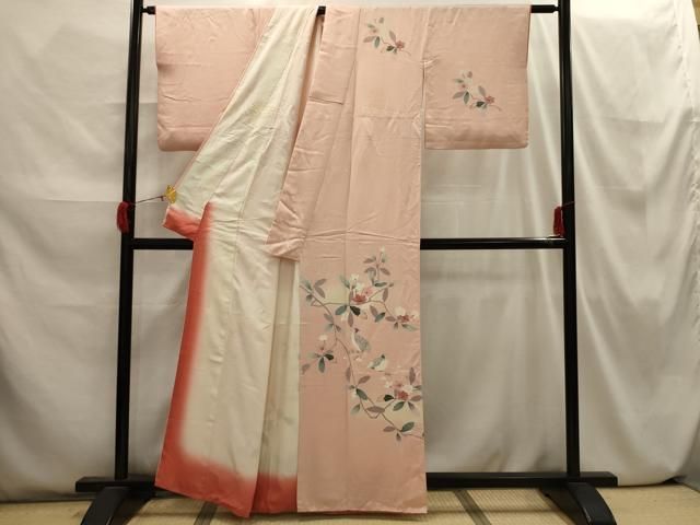 平和屋着物■訪問着　花鳥文　暈し染め　金銀彩　正絹　逸品　AABI6364st 平和屋着物□訪問着 花鳥文 暈し染め 正絹 逸品 AABI3823sx - メルカリ
