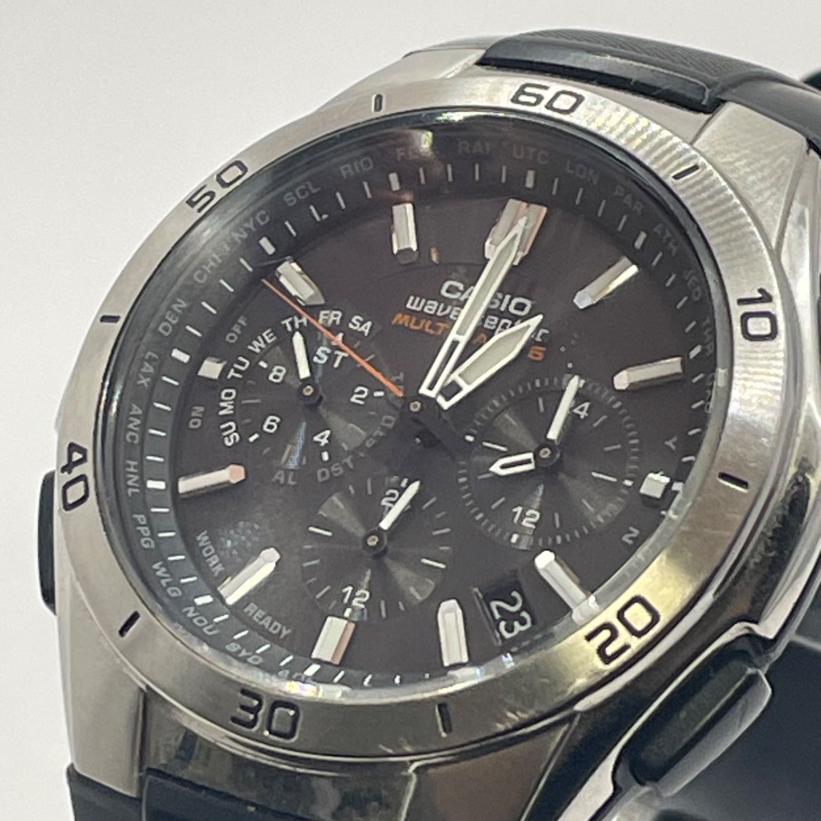 電波ソーラー/稼働品】CASIO Wave Ceptor WVQ-M410 カシオ ウェーブ 
