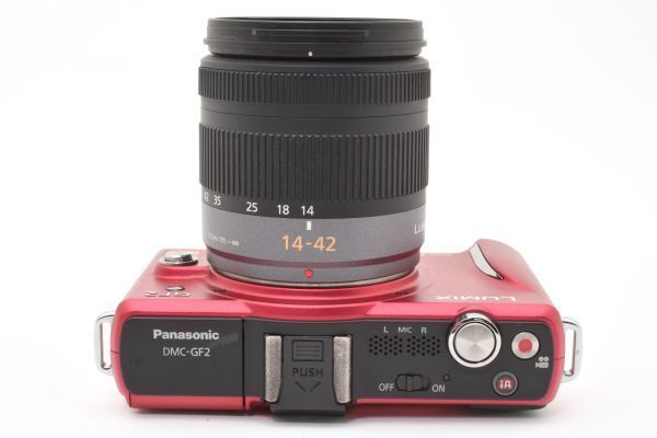 Panasonic LUMIX GF2 レッド レンズ付き LUMIX パナソニック Panasonic DMC-GF2 MF 35mm F1.7 レンズセット