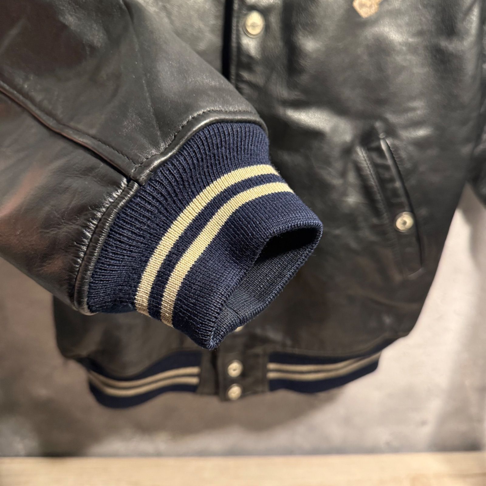 ✨激レア✨80s Harley Davidson レザージャケット スタジャン 黒 M相当 