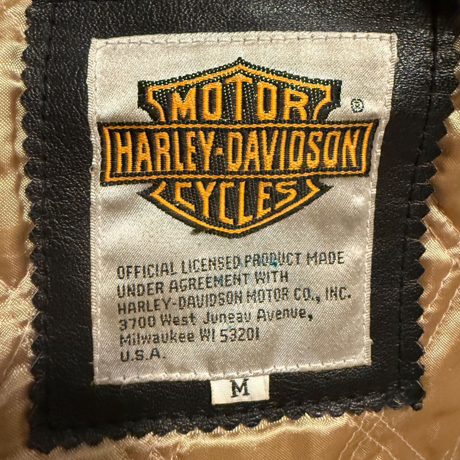 ✨激レア✨80s Harley Davidson レザージャケット スタジャン 黒 M相当 