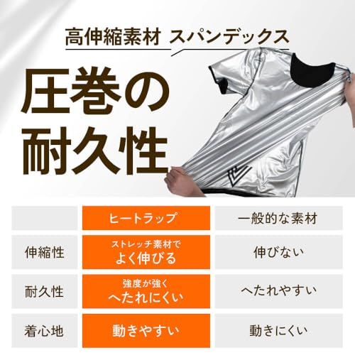 【新品未使用】HEATTRAP ヒートラップシャツ サウナシャツ XLサイズ2枚 Amazon.co.jp: [HEATTRAP] 【ヒートラップ公式】ヒートシャツ サウナ