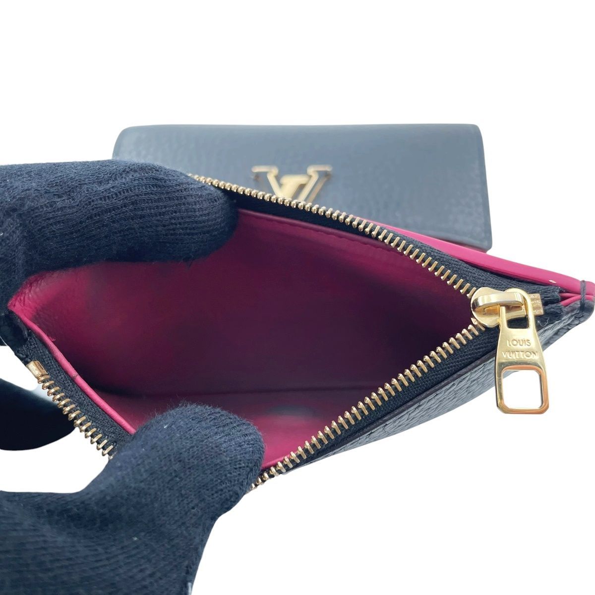 【中古】LOUIS VUITTON ルイ・ヴィトン ポルトフォイユ･カプシーヌ M62157 トリヨンレザー ブラック レディース財布 26011050 RD 中古】LOUIS VUITTON ルイ・ヴィトン ポルトフォイユ・カプシーヌ