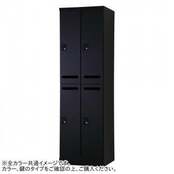 豊國工業 メール開口タイプ可動棚式4人用2列2段 W525(内筒交換錠) RLK-TAKN4252-BMB