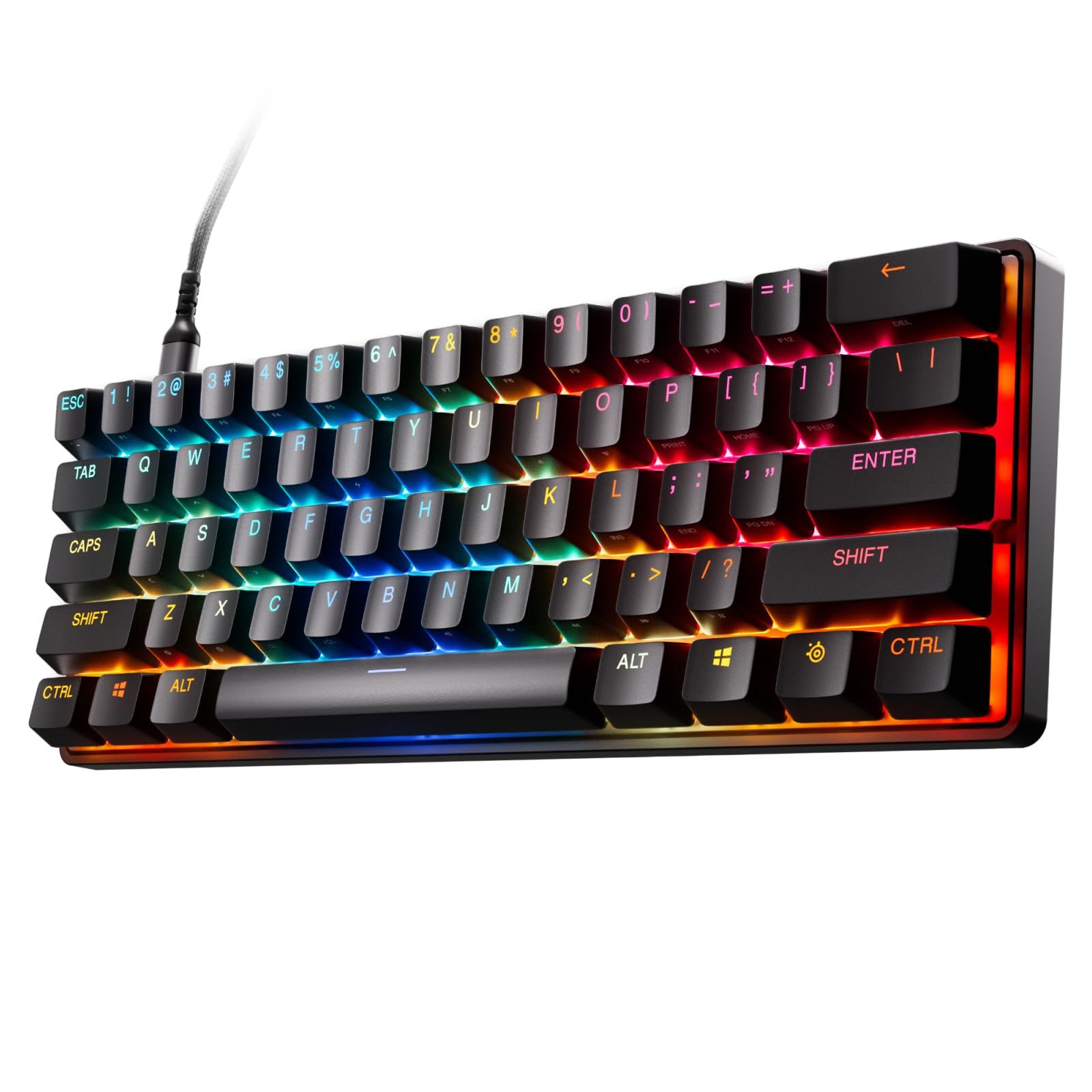 SteelSeriesラピッドトリガー 搭載 ゲーミングキーボード ミニサイズ SteelSeries ラピッドタップ ラピッドトリガー 搭載 ゲーミング