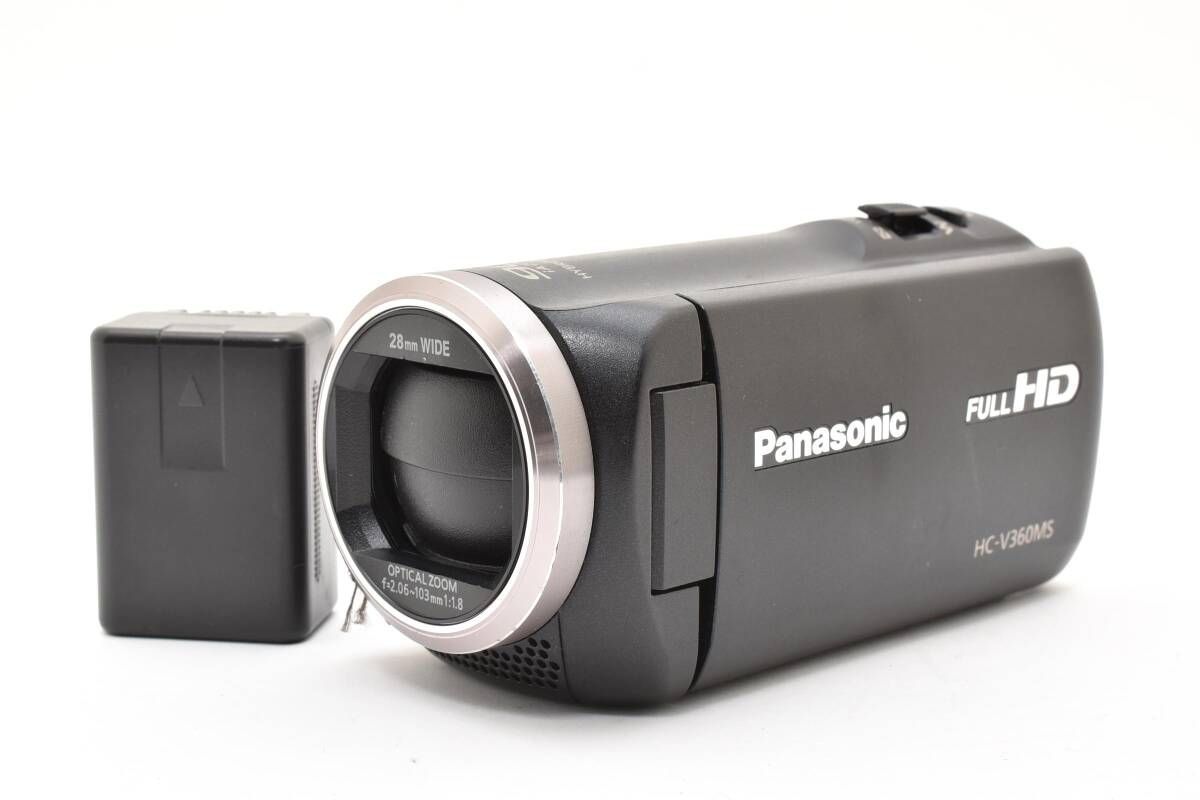 【中古】 Panasonic ビデオカメラ HC-V360MS　ブラック Panasonic（パナソニック） 中古 1年保証 美品 Panasonic HC-V360MS
