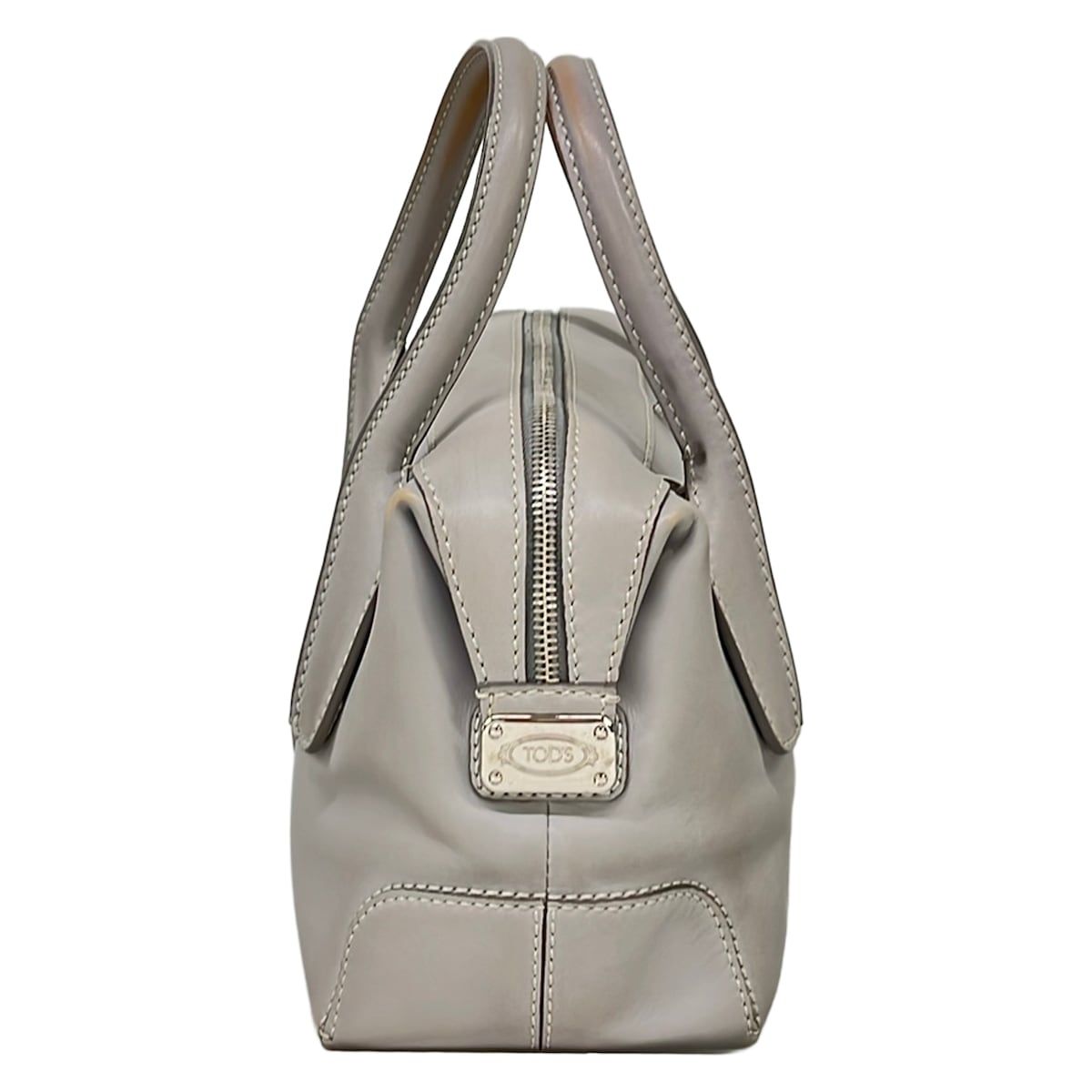 TOD'S グレー レザー ハンドバッグ TOD'S（トッズ） レザー バッグ マイクロ XBWAPAEL000QRI4L15