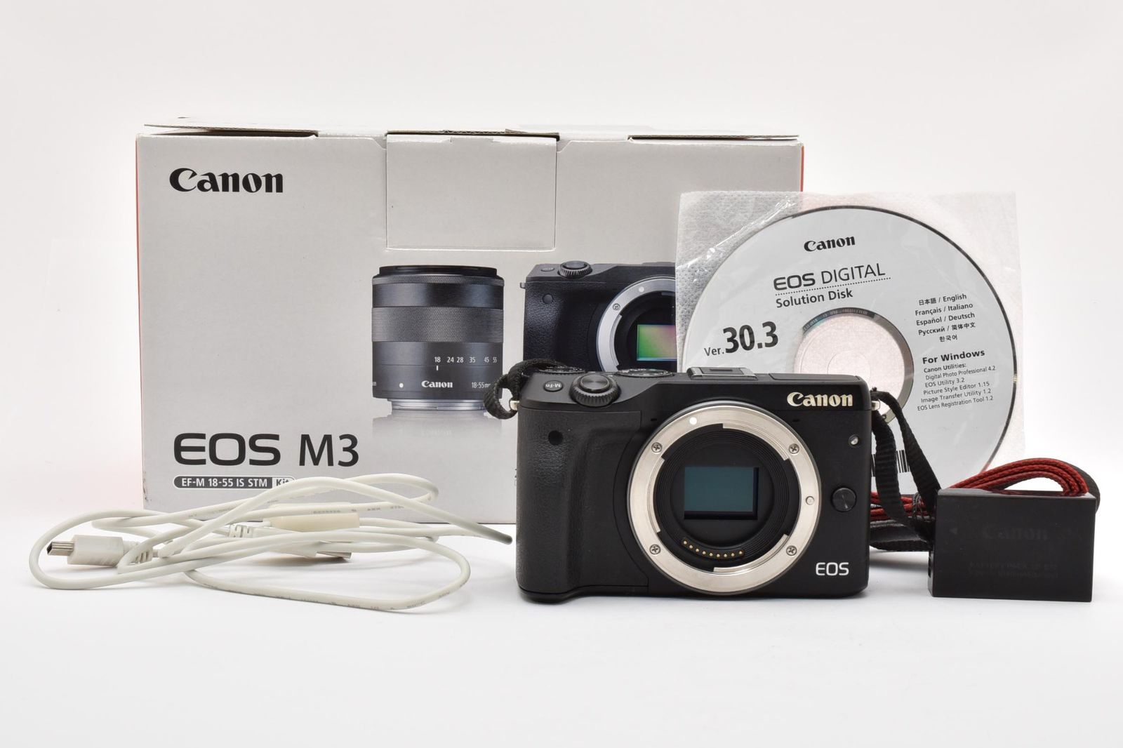光学極上 Canon キャノン EOS M3 ボディ 黒 ブラック ミラーレス一眼 