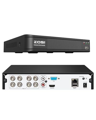 ZOSI 1080P 防犯レコーダー8ch 1TB ahdレコーダー ZOSI 公式】防犯レコーダー・8ch・デジタルレコーダー・防犯カメラ監視
