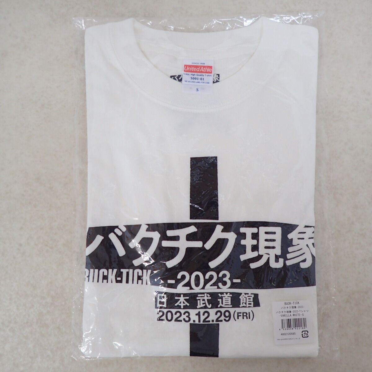 未開封 BUCK-TICK バクチク現象 2023 Tシャツ VANILLA WHITE Sサイズ