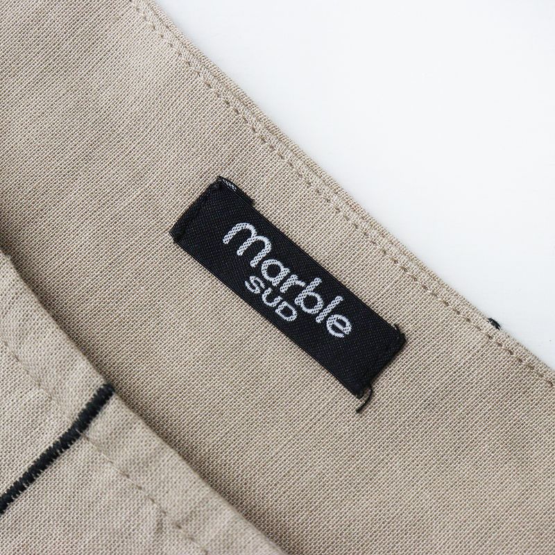 マーブルシュッド marble SUD EMBエキノプス ブラウス ｜ベージュ トップス シャツ カットソー 刺繍【2400014912388】 マーブルシュッド marble SUD EMBエキノプス ブラウス ｜ベージュ
